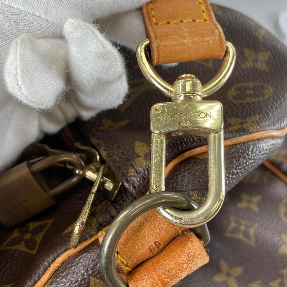 LOUIS VUITTON Brown Monogram Canvas Keepall 60 Boston Bag - Picture 15 of 15
